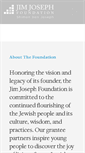 Mobile Screenshot of jimjosephfoundation.org